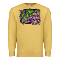 Antique Gold mardi saurus rex Premium Sweatshirt - CowGirlArtShop