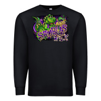 Black mardi saurus rex Premium Sweatshirt - CowGirlArtShop
