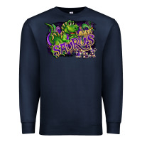 Navy mardi saurus rex Premium Sweatshirt - CowGirlArtShop