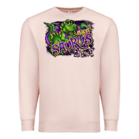 Pale Pink mardi saurus rex Premium Sweatshirt - CowGirlArtShop