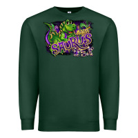 Sports Green mardi saurus rex Premium Sweatshirt - CowGirlArtShop