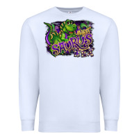 White mardi saurus rex Premium Sweatshirt - CowGirlArtShop