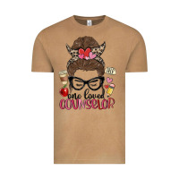 Vintage Camel messy bun one loved counselor Vintage Tee - MaliasSmallBusiness