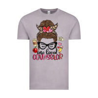 Vintage Zinc messy bun one loved counselor Vintage Tee - MaliasSmallBusiness