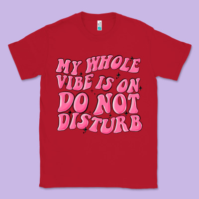 My Whole Vibes On Do Not Disturb Classic Tee Designed By Maliassmallbusiness