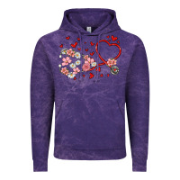 Cloud Purple valentine's day stethoscope Vintage Hoodie - MaliasSmallBusiness