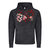 Vintage Black valentine's day stethoscope Vintage Hoodie - MaliasSmallBusiness