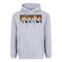 Heather Grey cowhide leopard daisies Heavyweight Hoodie - TumblerDesignByShophia