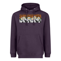 Plum cowhide leopard daisies Heavyweight Hoodie - TumblerDesignByShophia