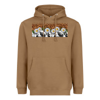 Toasted Coconut cowhide leopard daisies Heavyweight Hoodie - TumblerDesignByShophia
