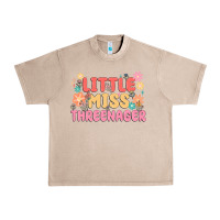 French Oak little miss threenager Urban Heavy Tee - MaliasSmallBusiness