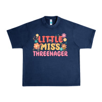 Navy little miss threenager Urban Heavy Tee - MaliasSmallBusiness