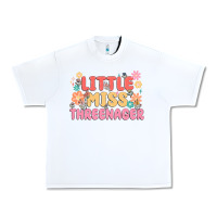 White little miss threenager Urban Heavy Tee - MaliasSmallBusiness