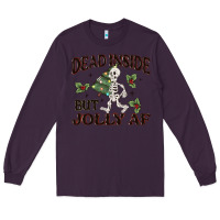 Plum dead inside but jolly af Long Sleeve Tee - MaliasSmallBusiness