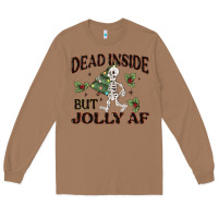 Toasted Coconut dead inside but jolly af Long Sleeve Tee - MaliasSmallBusiness