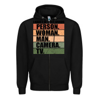 Black Person Woman Man Camera Tv Zipper Hoodie - Bettercallsaul