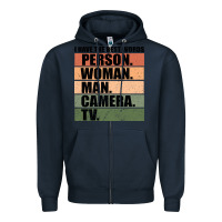Navy Person Woman Man Camera Tv Zipper Hoodie - Bettercallsaul