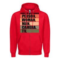 Red Person Woman Man Camera Tv Zipper Hoodie - Bettercallsaul