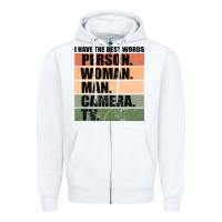 White Person Woman Man Camera Tv Zipper Hoodie - Bettercallsaul