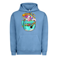 Pigment Pebble Blue LGBTQ Unicorn And Narwhal Mug Urban Hoodie - BundleAndBundleShop