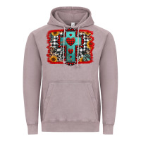 Vintage Zinc Christmas cross with background Vintage Hoodie - Jasminsmagicworld