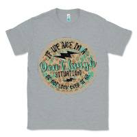 Heather Grey if we are in a don't laugh situation Classic Tee - MaliasSmallBusiness