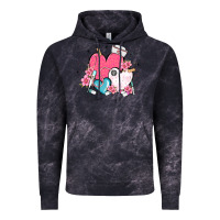 Cloud Black nurse hearts Vintage Hoodie - MaliasSmallBusiness