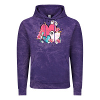 Cloud Purple nurse hearts Vintage Hoodie - MaliasSmallBusiness