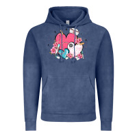 Vintage Denim nurse hearts Vintage Hoodie - MaliasSmallBusiness