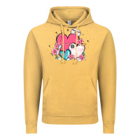 Vintage Mustard nurse hearts Vintage Hoodie - MaliasSmallBusiness