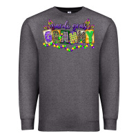 Charcoal Heather mardi gras grammy Premium Sweatshirt - CowGirlArtShop