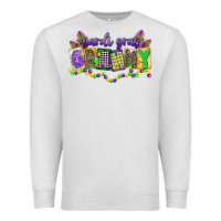 Oatmeal Heather mardi gras grammy Premium Sweatshirt - CowGirlArtShop