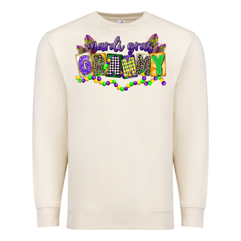 Mardi Gras Grammy Premium Sweatshirt by CowGirlArtShop | Teevron