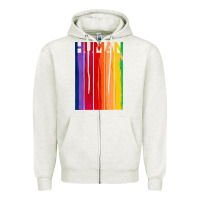Oatmeal Heather Human Zipper Hoodie - Bettercallsaul