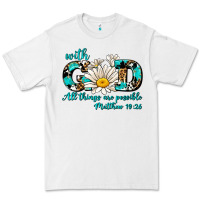 White with god all things are possible daisy Premium Tee - AdoDesignShop