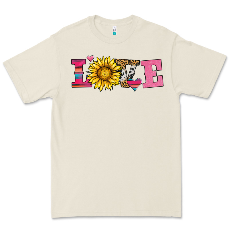 Love Sunflower Valentines Day Premium Tee by AdoDesignShop | Teevron