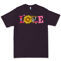 Plum love sunflower valentines day Premium Tee - AdoDesignShop