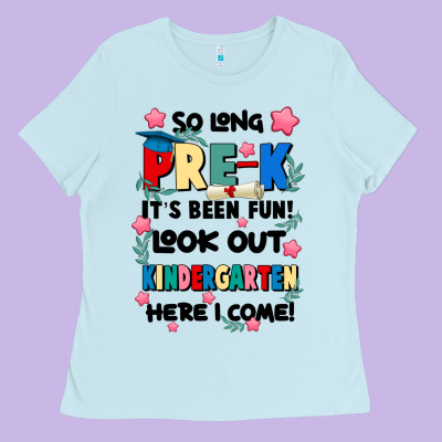 So Long Pre K Ladies Tee Designed By Jahusdesignshop