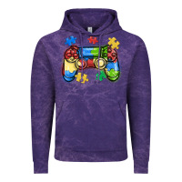 Cloud Purple autism awareness video game controller Vintage Hoodie - MaliasSmallBusiness