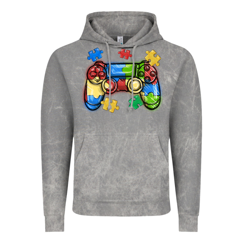 Autism Awareness Video Game Controller Vintage Hoodie by MaliasSmallBusiness | Teevron