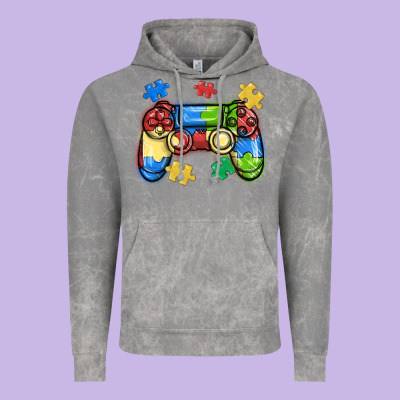 Autism Awareness Video Game Controller Vintage Hoodie Designed By Maliassmallbusiness