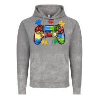 Cloud Rock autism awareness video game controller Vintage Hoodie - MaliasSmallBusiness