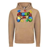 Vintage Coffee autism awareness video game controller Vintage Hoodie - MaliasSmallBusiness