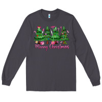 Smoke Merry Christmas Nurse trees Long Sleeve Tee - MaliasSmallBusiness