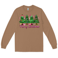 Toasted Coconut Merry Christmas Nurse trees Long Sleeve Tee - MaliasSmallBusiness