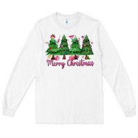White Merry Christmas Nurse trees Long Sleeve Tee - MaliasSmallBusiness