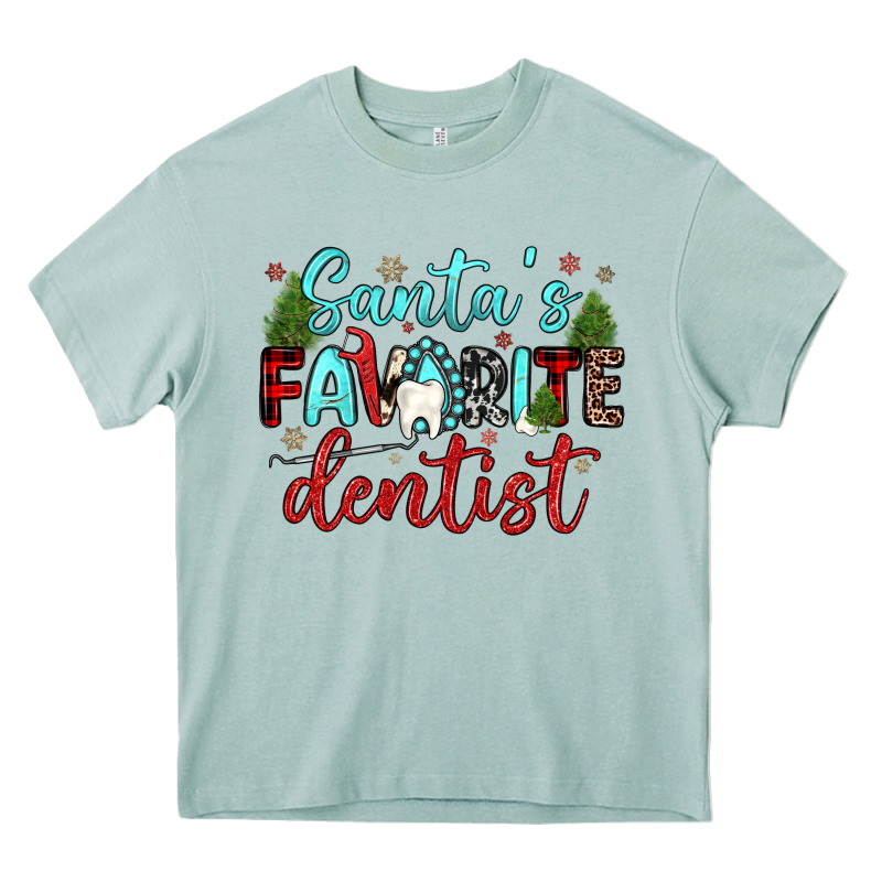 Santas Favorite Dentist Heavy Core Tee by JahusDesignShop | Teevron
