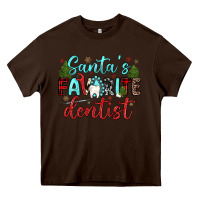 Chocolate Brown santas favorite dentist Heavy Core Tee - JahusDesignShop