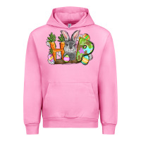 Fuchsia Pink hop easter day Urban Hoodie - FaDigitalArtStudio