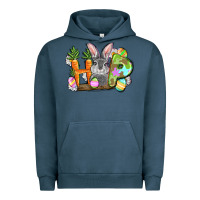 Pigment Midnight Navy hop easter day Urban Hoodie - FaDigitalArtStudio